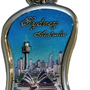 Sydney Australia Keychain Bottle Opener Charm Single Sided Souvenir Collector
